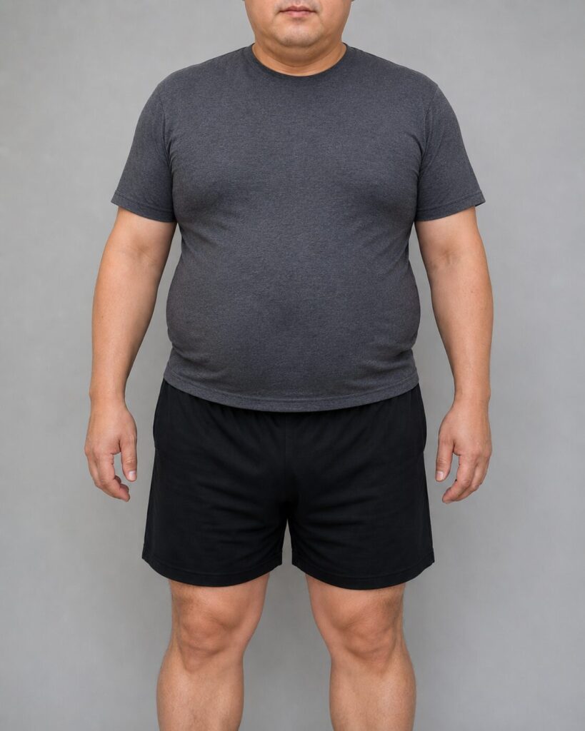 自己流ダイエット卒業｜4ヶ月で−8kg・リバウンドしない身体へ変化 Before